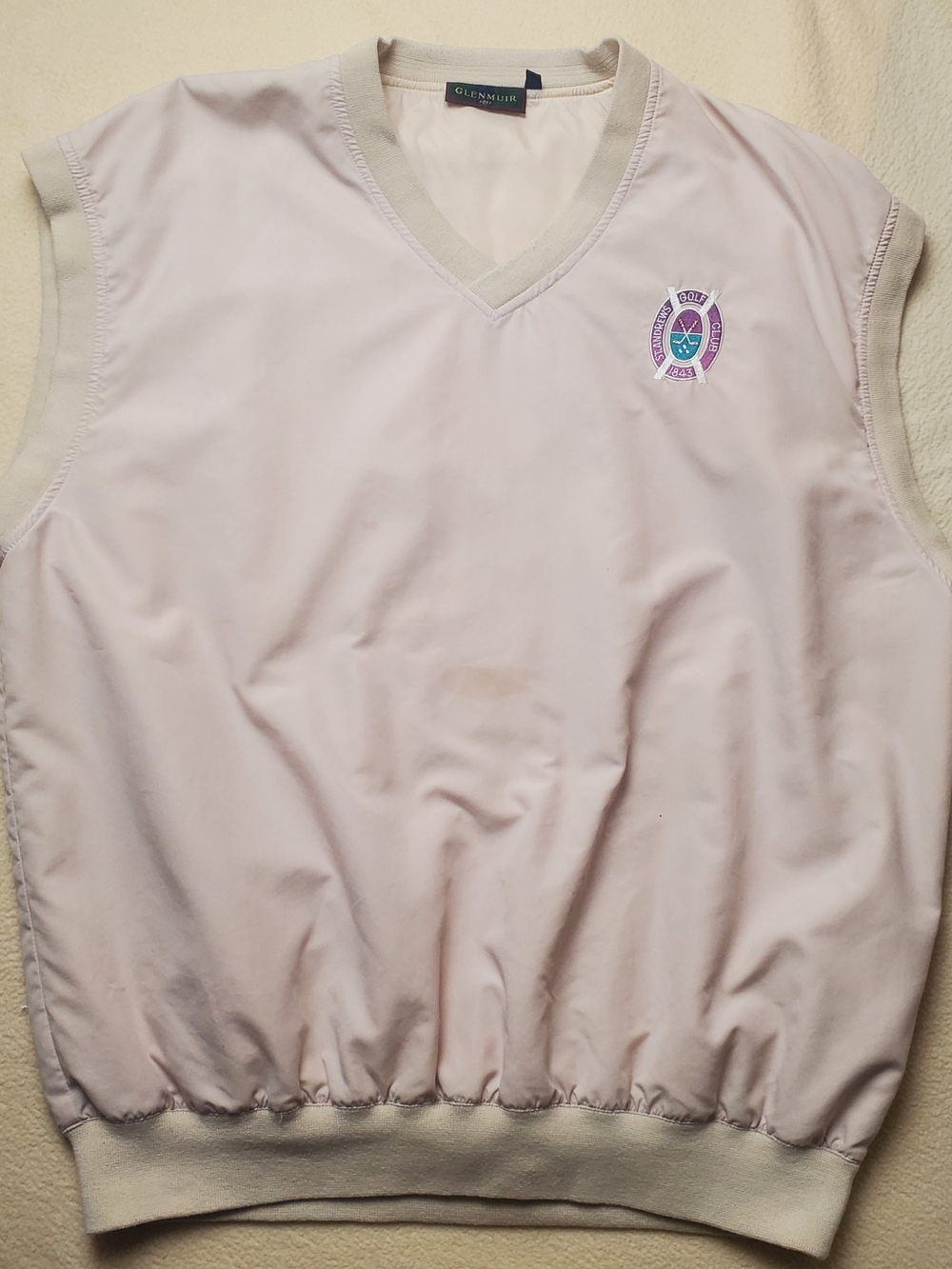 Glenmuir St Andrews Golf Club 1843 XL Tan Golf Vest